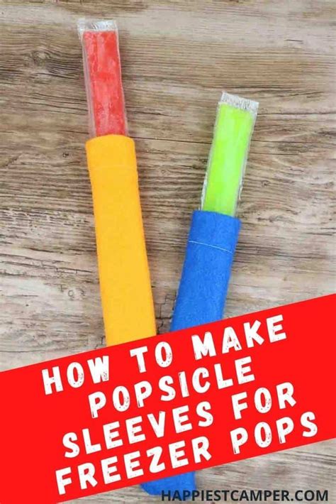 How To Make Popsicle Sleeves For Freezer Pops Diy Popsicle Popsicle