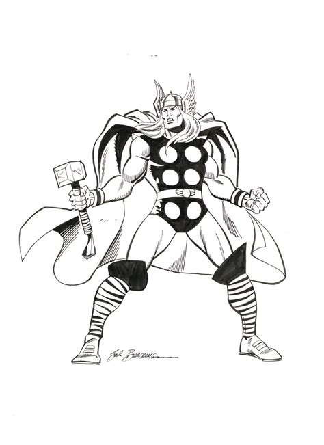 Thor Commission By Sal Buscema In Shaun Clancys Commissions 27 Comic