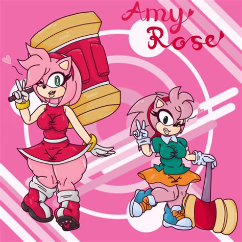 Amy Rose Fanart Click To View On Ko Fi Ko Fi Where Creators Get Support From Fans Through
