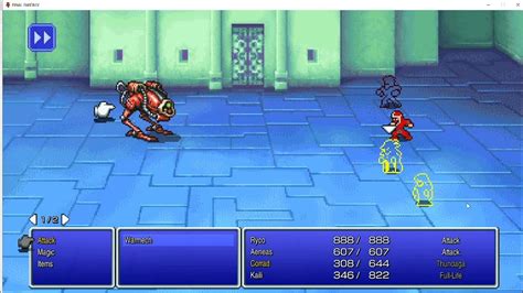 Final Fantasy Ff1 Pixel Remastered Warmech Fight Youtube