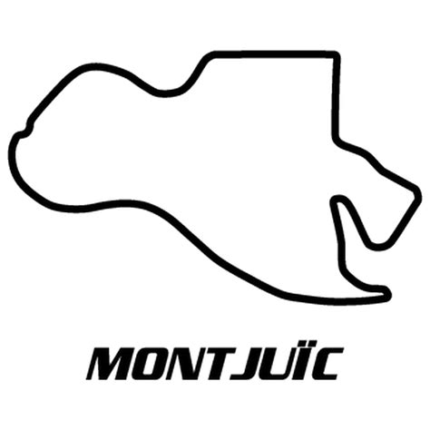 Sticker autocollant Circuit Montjuïc Espagne