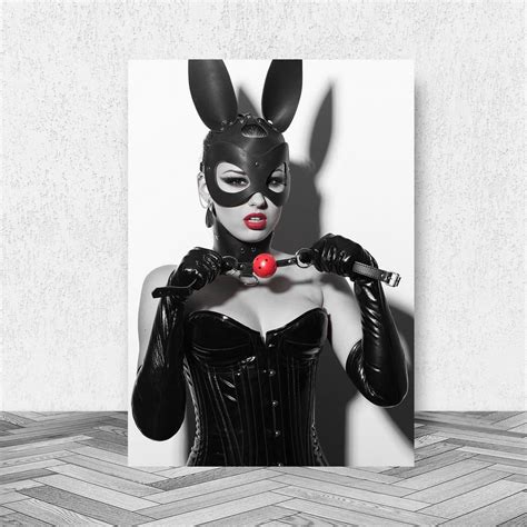 sexy bunny costume kinky erotica photo poster prints erotic a1 etsy