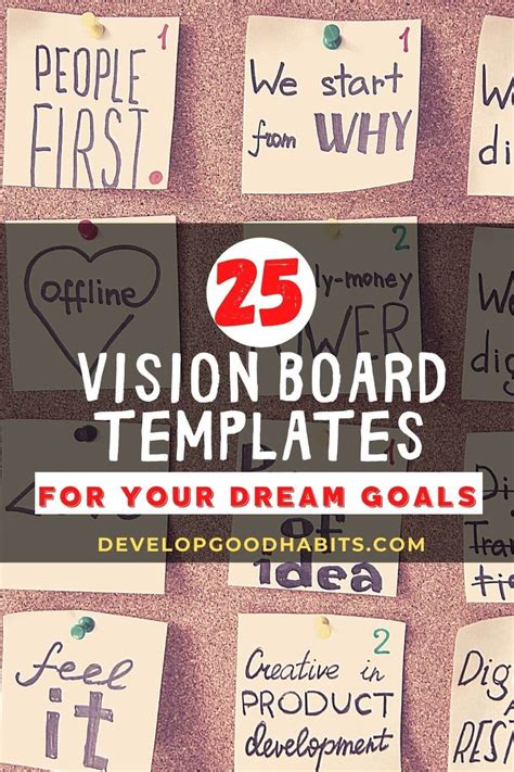 26 Vision Board Templates Free And Printable For 2023 Vision Board