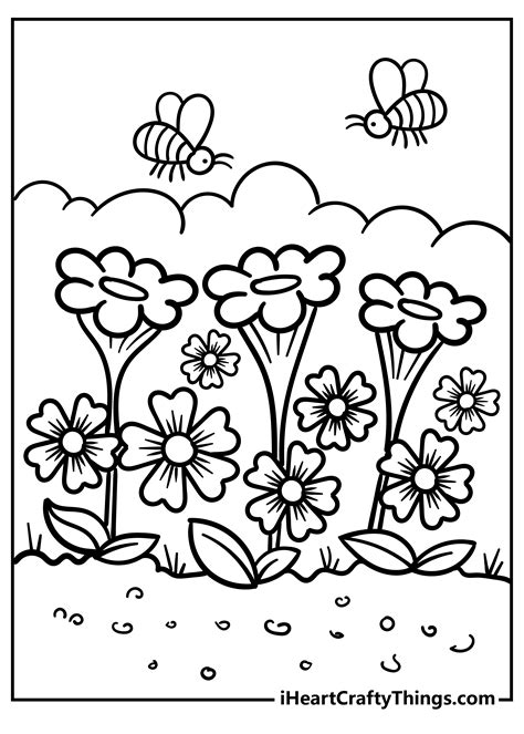 Garden Coloring Pages Updated 2022 6 Country Garden Coloring Pages