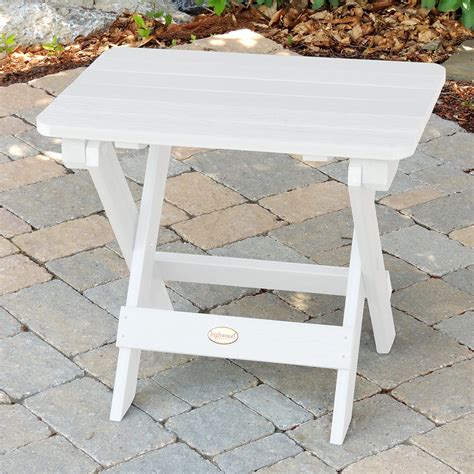 Highwood Folding Adirondack Side Table White Ebay