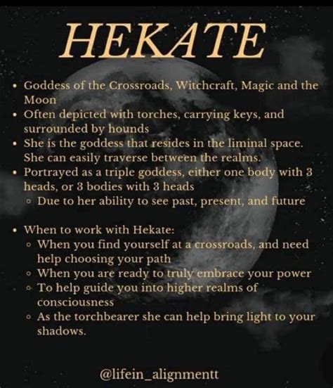 Hecate Goddess Symbols Correspondences Myth Offerings Artofit