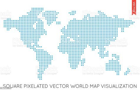Vector Flat World Map Infographic Map Of The World Stock Illustration