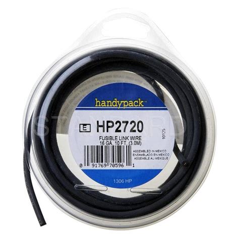 Standard Hp2720 16 Gauge 10 Handypack Black Fusible Link Wire