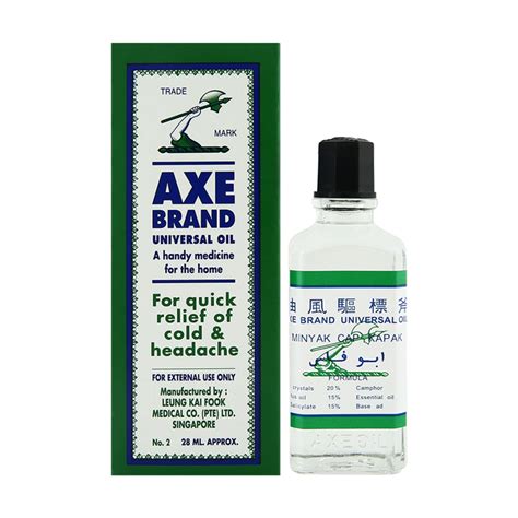 It is pure in color, pleasant in odour. Axe Brand Universal Oil, 28ml | Topical Pain Care | Pain ...