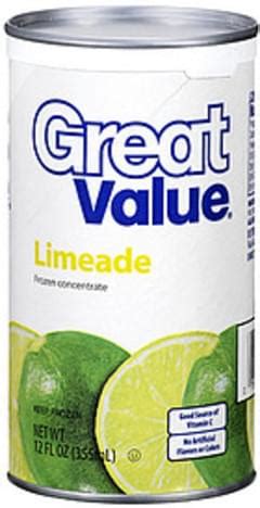 We offer you in this page on our site, all the best free cooking recipes which contain the ingredient frozen limeade concentrate. Kroger Frozen Concentrate Limeade - 12 oz, Nutrition ...