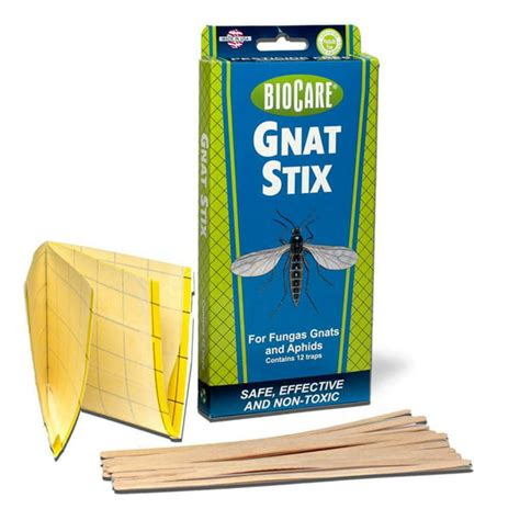 Biocare Gnat Stix Indoor Traps For Fungus Gnats And Aphids Nontoxic