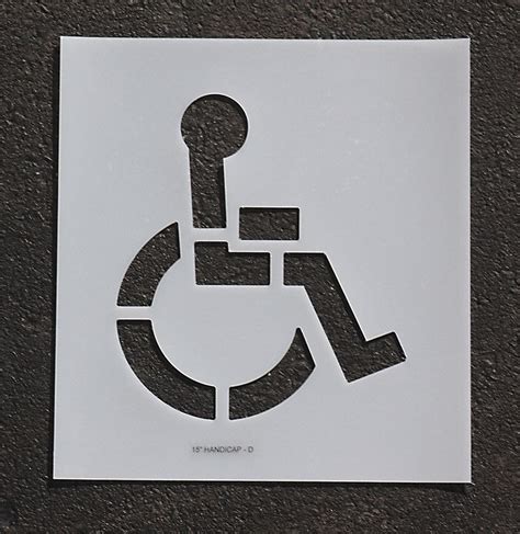 Rae Pavement Stencil Symbol Parking Lot Handicap Symbol 15 In