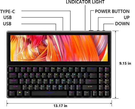 This 389 Mechanical Keyboard Has A 126 Inch Touchscreen Display Built