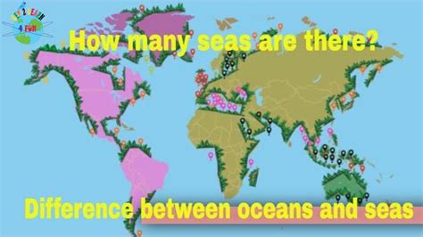 How Many Seas Are There In The World What Is The Difference Between