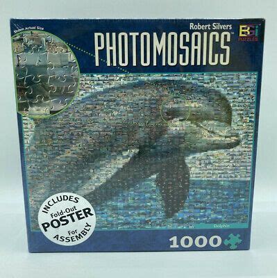 Dolphin Jigsaw Puzzle Robert Silvers Photomosaics Buffalo Games Piece New Ebay In