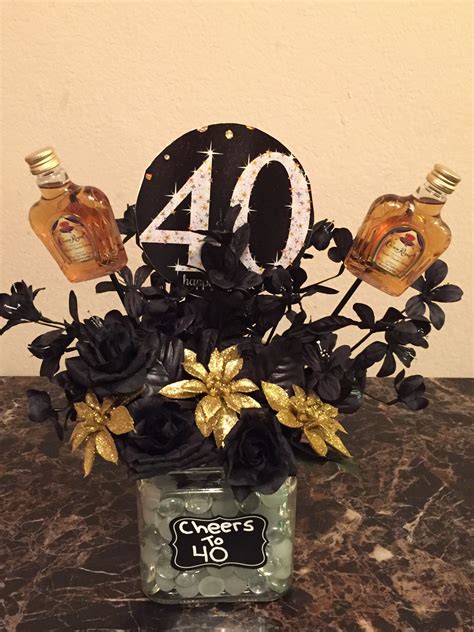 I Created This Centerpiece For My Husbands 40th Birthday 40th