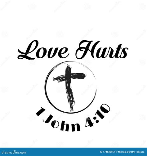 Christian Lenten Quote Love Hurts Stock Vector Illustration Of Faith