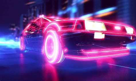 Wallpaper Synthwave 1980s Car Retrowave 1920x1080 Cho