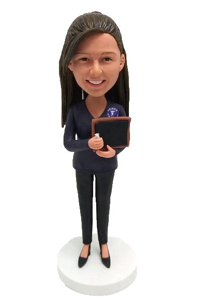 Female Work Casual Custom Bobblehead Personalized Bobbleheads