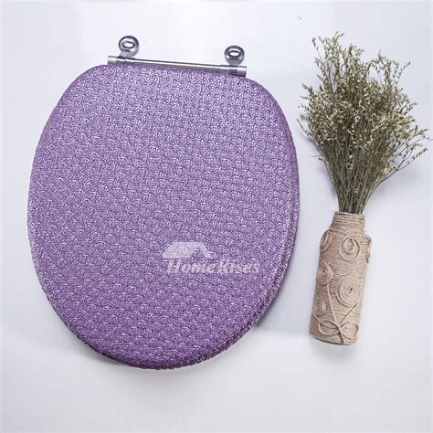 Bathroom Home Purple Glitter Toilet Seat Toilet Seats