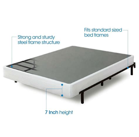 This is a good choice if you're not too concerned with the. Twin size Steel Frame Box Spring Mattress Foundation with ...