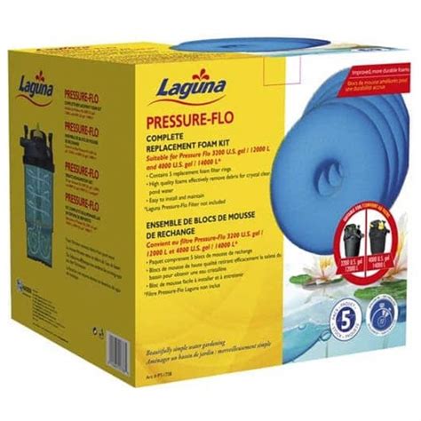 Laguna Pressure Flo 12000140001700021000 Foam Set 5pk Pond Spare