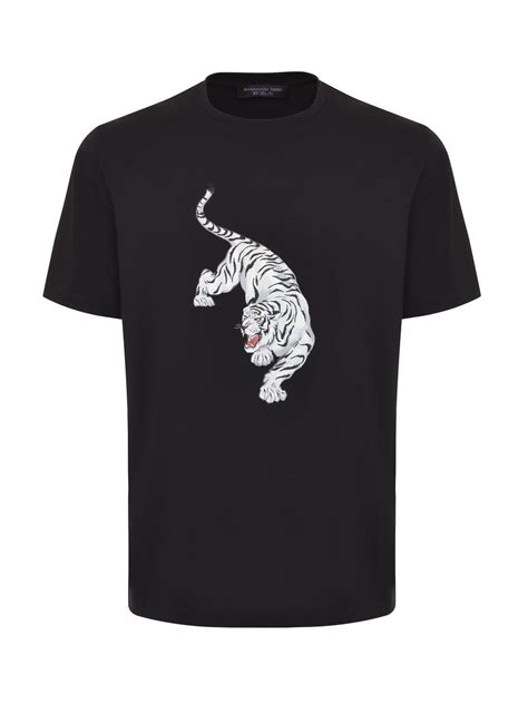 Embroidered Tiger Print T Shirt Tiger Print Print T Shirt Shirts