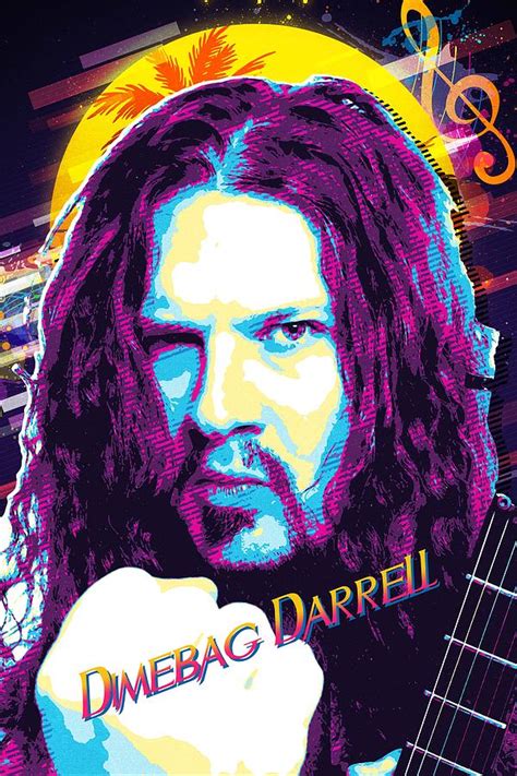 Dimebag Darrell Digital Art By Bechtelar Natalia