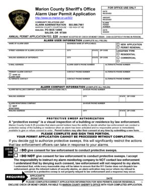 Fillable Online 13 REVISED APPLICATION Alarm Permit Application page 1doc Fax Email Print ...