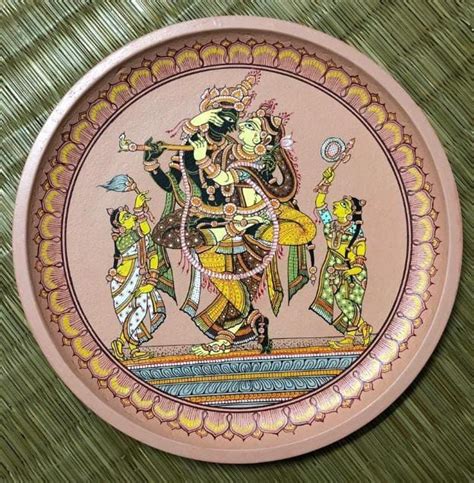 Radha Krishna 4 Pattachitra Painting 9 International Indian