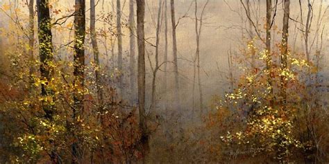 Misty Forest By Ray Hendershot Barbara Moore Art Exhibition