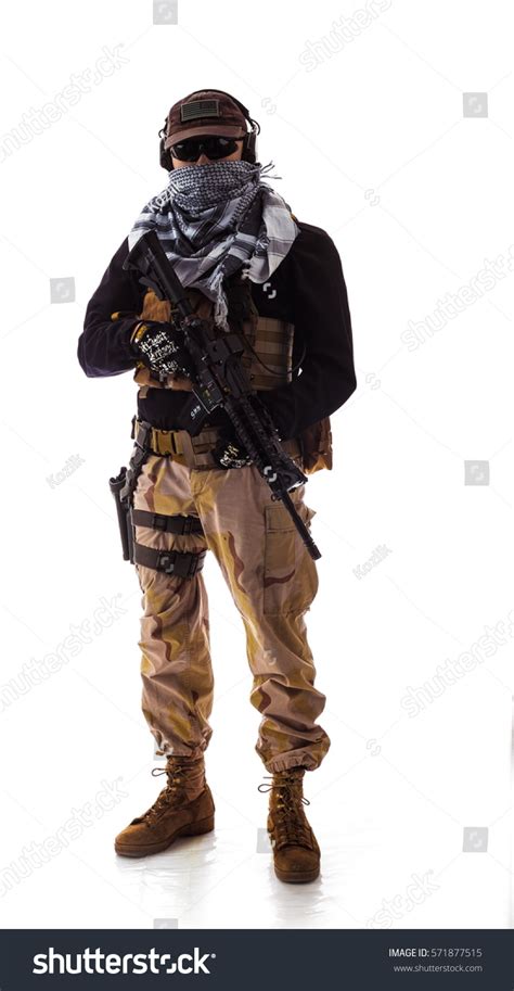 Man Military Outfit Special Forces Modern Stock Photo Edit Now 571877515
