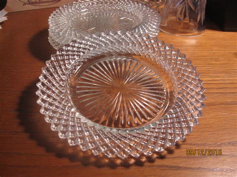 Vintage Depression Glass Diamond Pattern Serving Dishbowl Bowls Home And Living Jan