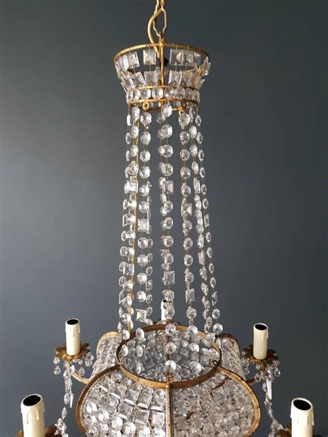 Great savings & free delivery / collection on many items. Antique 1900s Chandelier Crystal Lustre Brass Ceiling Lamp ...
