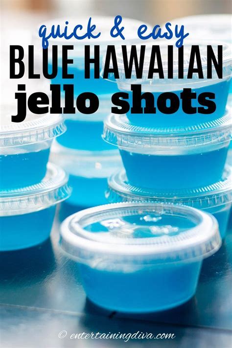 Great Recipe For Blue Hawaiian Jello Shots With Coconut Rum The