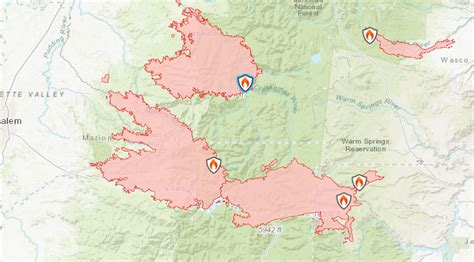 Oregon Wildfire Saturday Details Maps And Evacuation Information For