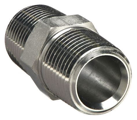 Carbon Steel 1 4 In X 1 4 In Fitting Pipe Size Hex Nipple 1DGB3 4 4