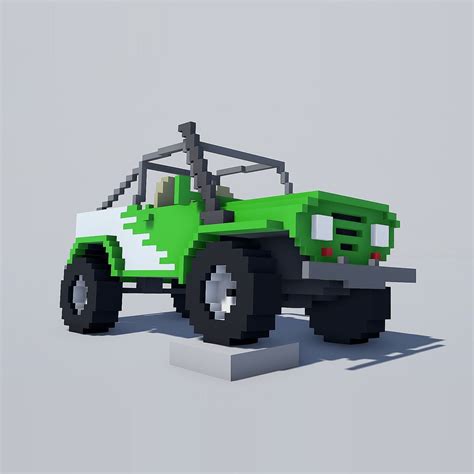 How to use voxel in a sentence. 3D asset Voxel Cars pack | CGTrader