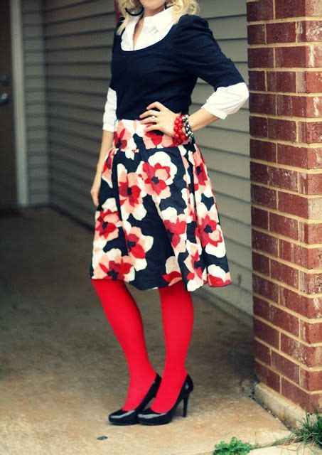 I Love The Bright Red Tights Skirt Fashion Fashion Mini Skirt Fashion