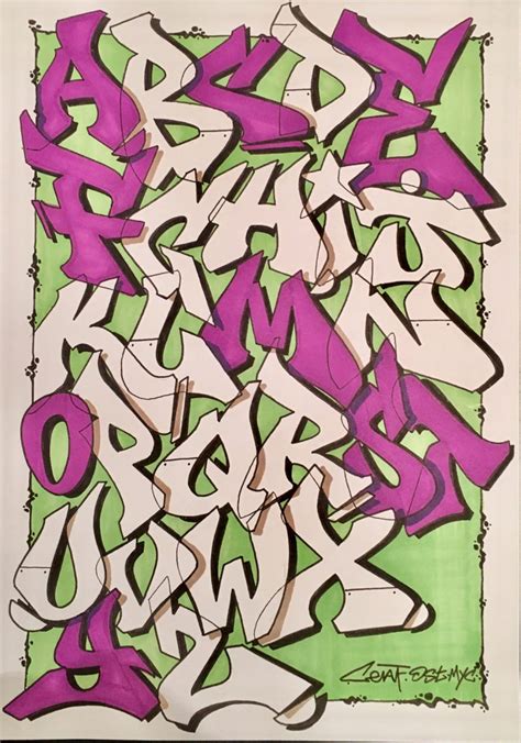 In this instructable i will show you how to spraypaint like some of the things you see on trains. Graffiti Alphabet 26 Letters of Style #1 | Bombing Science