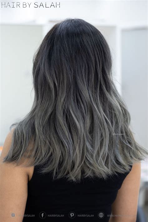 Some clients can't do anything normally and require. Ash Grey Shade Blend on our lovely client from Hair by ...