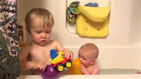 Bath Time For Brothers 82214 Youtube