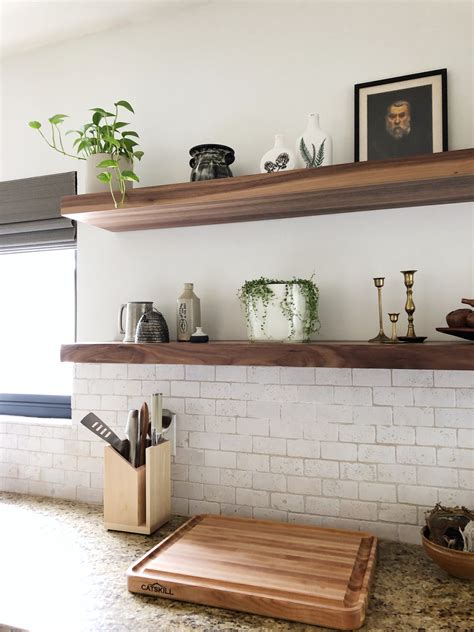 Floating Shelf Walnut Wood Works