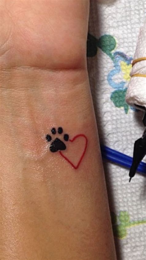 Pin By Megan Shipp On Tattoo Pawprint Tattoo Dog