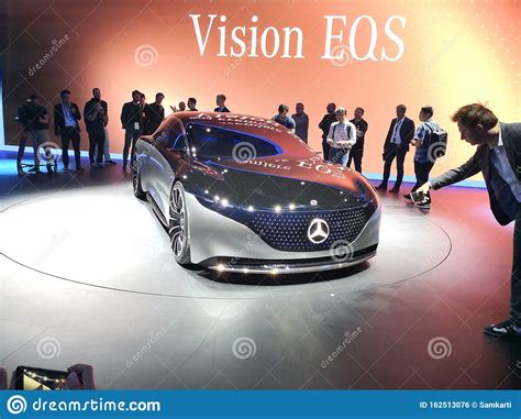 Frankfurt Germany September 10 2019 Mercedes Vision EQS IAA 2019