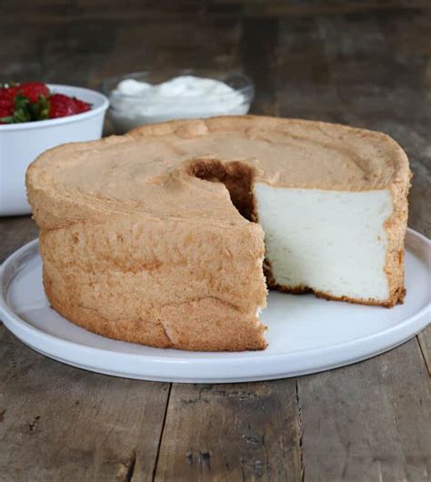 Run a knife around side and center tube of pan. Gluten Free Angel Food Cake ⋆ Great gluten free recipes ...