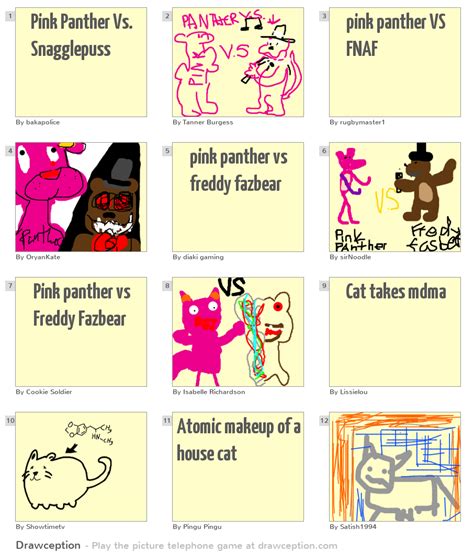 Pink Panther Vs Snagglepuss Drawception