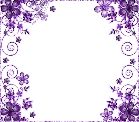 Purple Wedding Border Design