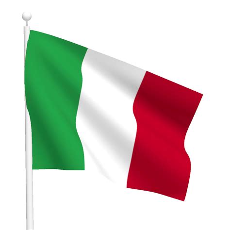 The hoist side has a green band; Italy Flag (Heavy Duty Nylon Flag) | Flags International