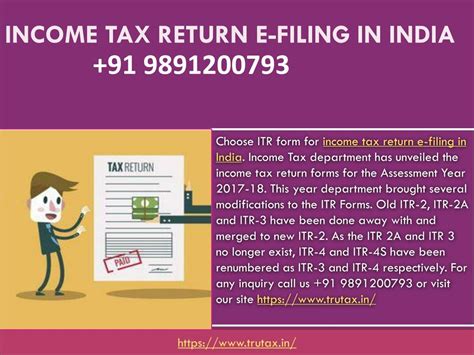 PPT Which ITR Form To Choose For Income Tax Return E Filing In India